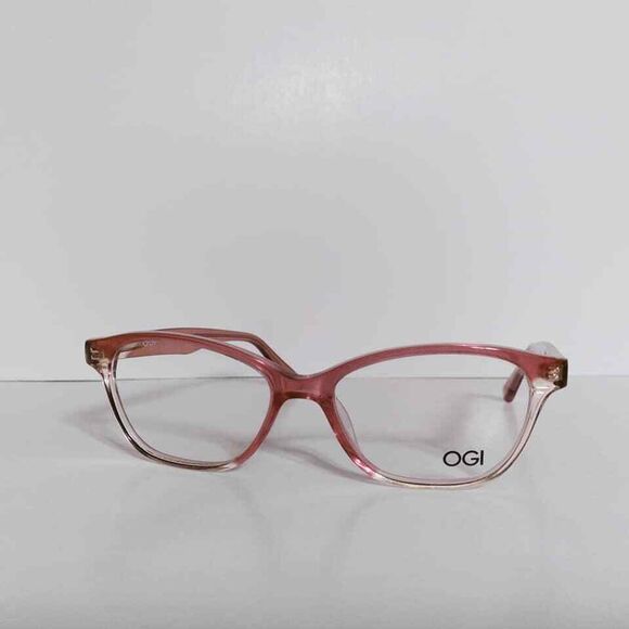 Womens OGI Mulberry Designer Cat Eyeglasses Frames And Case 50-16-140 Made Japan - Picture 2 of 7